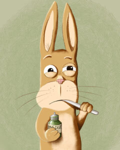 Bild "Bittere Medizin" von Regina Fröhlich RabbitHole Illustration