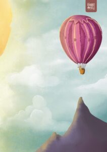 Ballon „Ich habe eine Maus gesehen, die wollte auf Weltraumreise gehen“