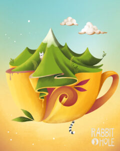Bild "Teacup Stories" von Regina Fröhlich RabbitHole Illustration