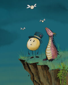 Bild "awe for the night" von Regina Fröhlich RabbitHole Illustration