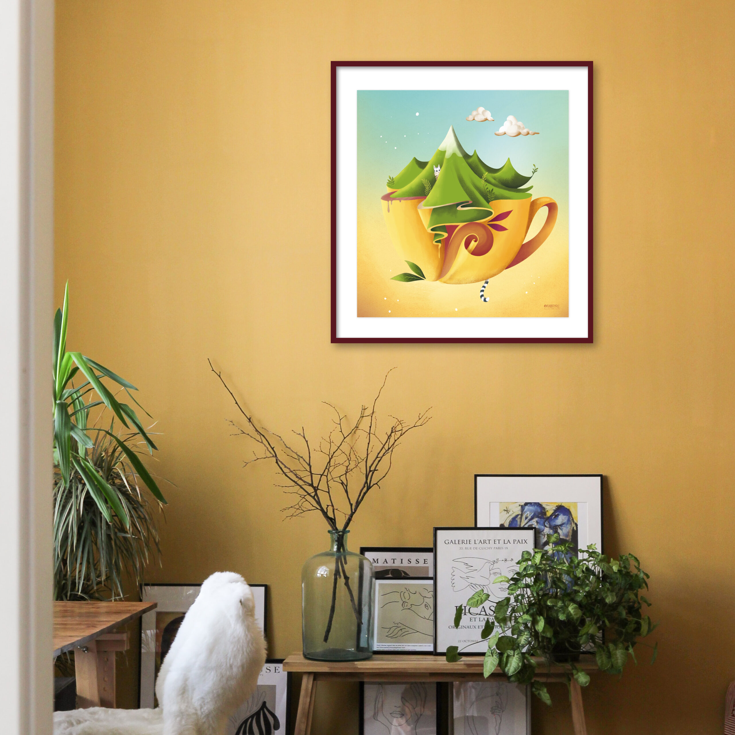 Poster "Teacup Stories" von Regina Fröhlich RabbitHole Illustration