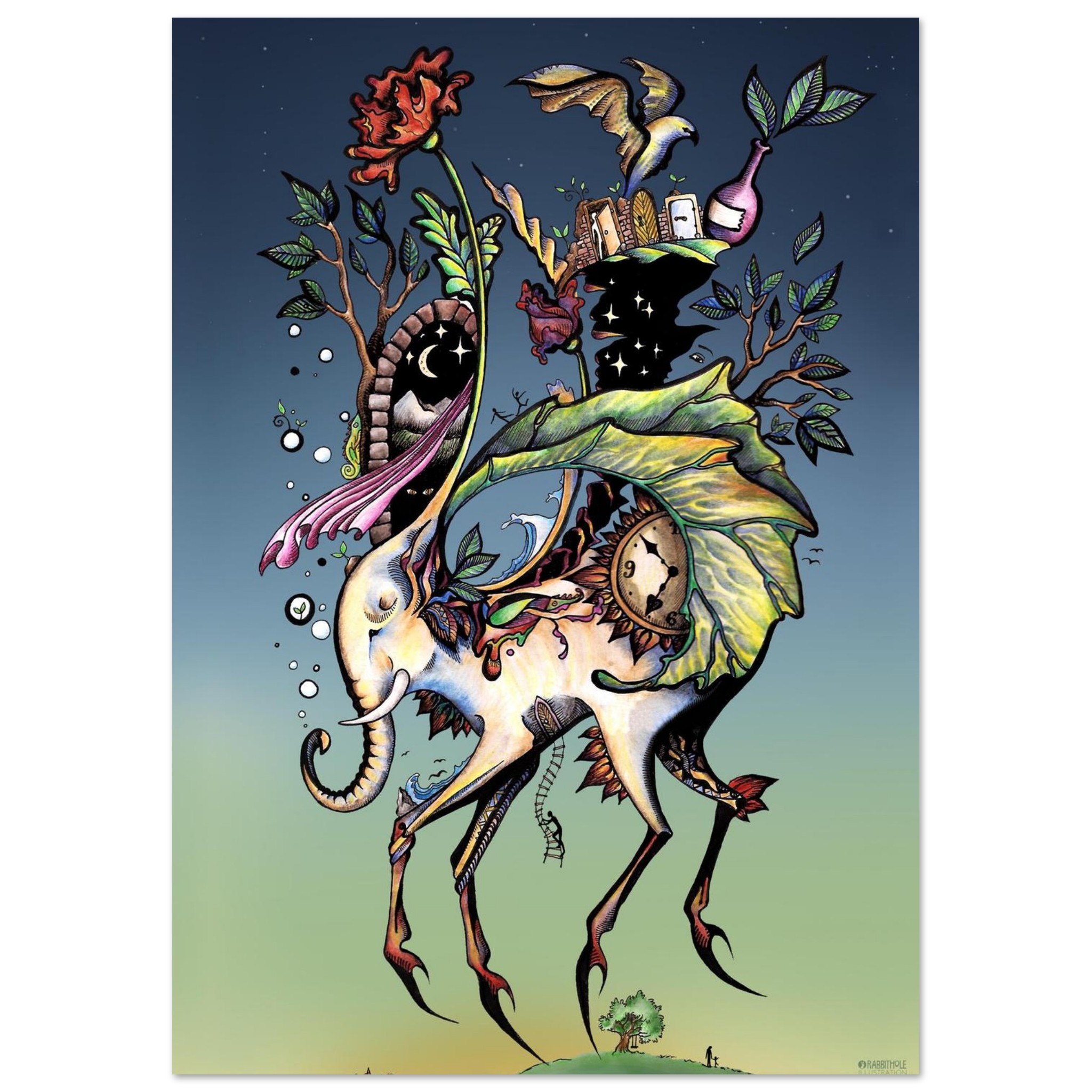 Poster "The Wanderer" mattes premium Posterpapier A3 29,7 x 42 cm